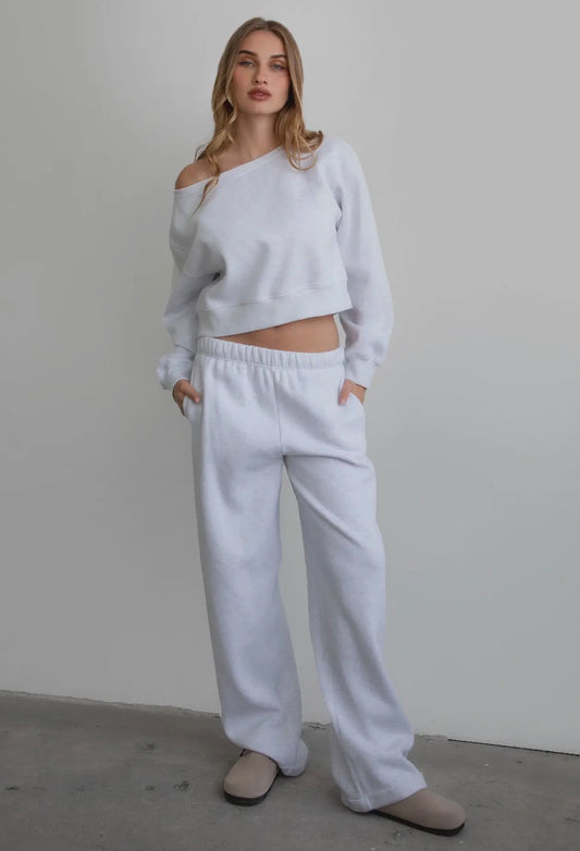 TicToc | Lani Cloud Fleece Wide Leg Sweatpants