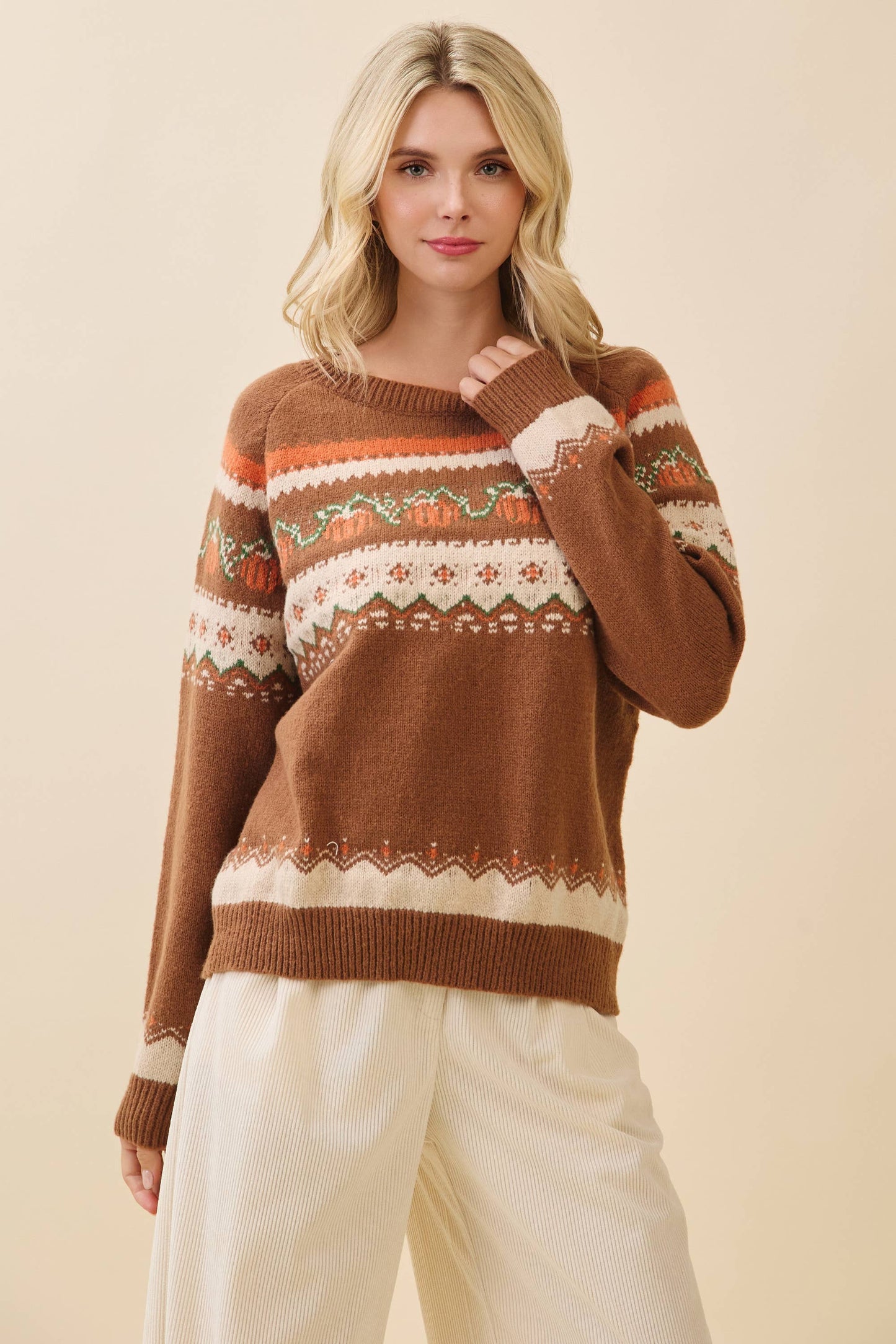 LOVELO | Autumn Pumpkin Knit Sweater