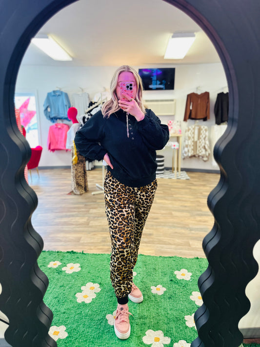 Leopard Joggers