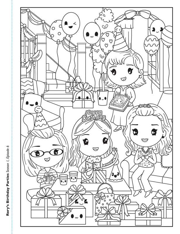 Gilmore Girls Kawaii Coloring by