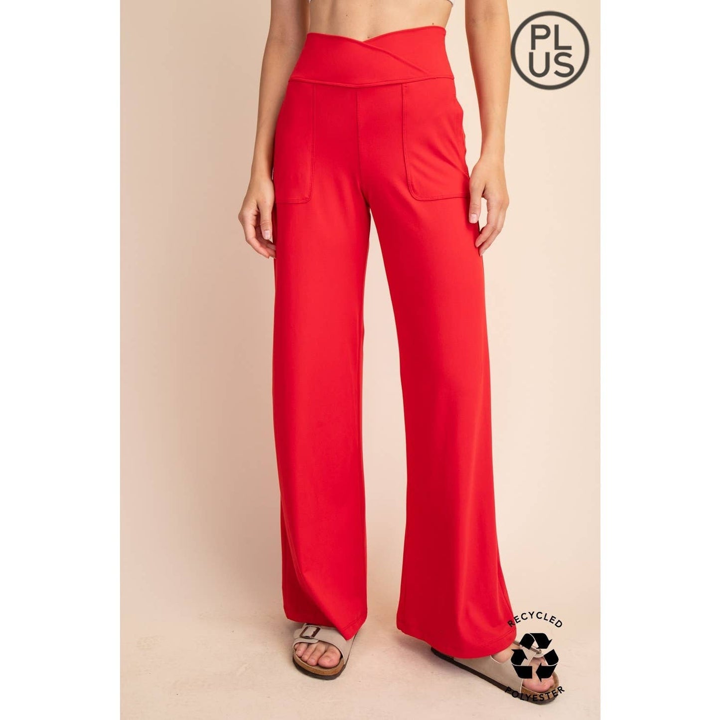 Rae Mode | Plus V Waist Butter Wide Leg Pant