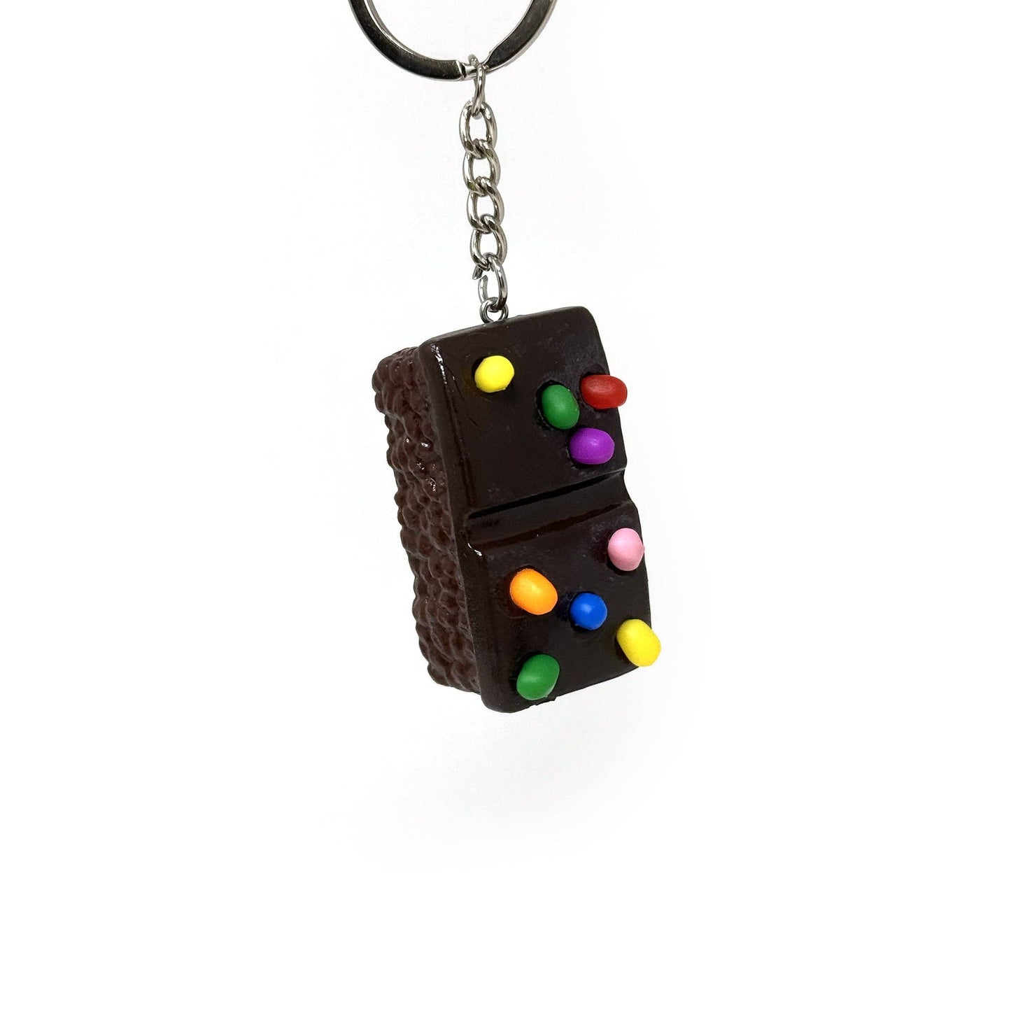 Cosmic Brownie Keychain – Nostalgic Dessert Bag Charm