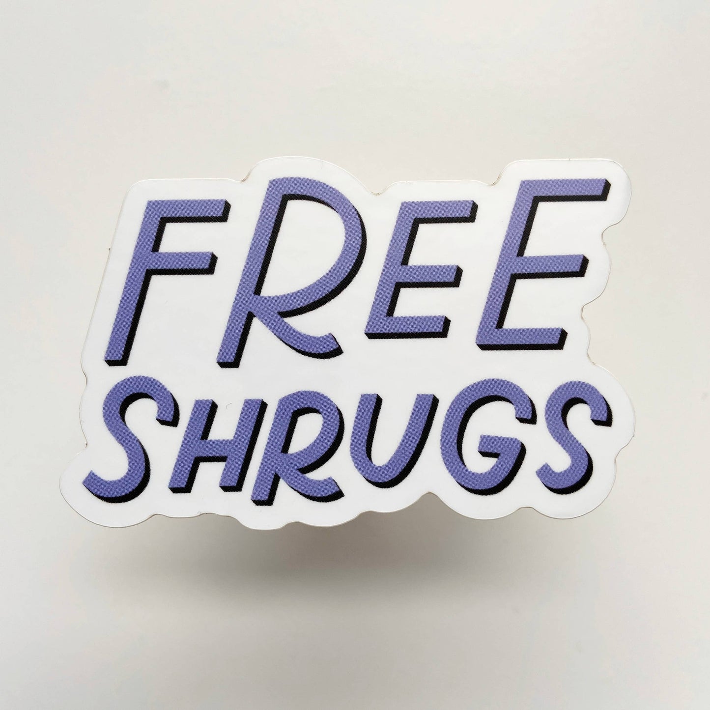 Free Shrugs Sticker | Funny Stickers