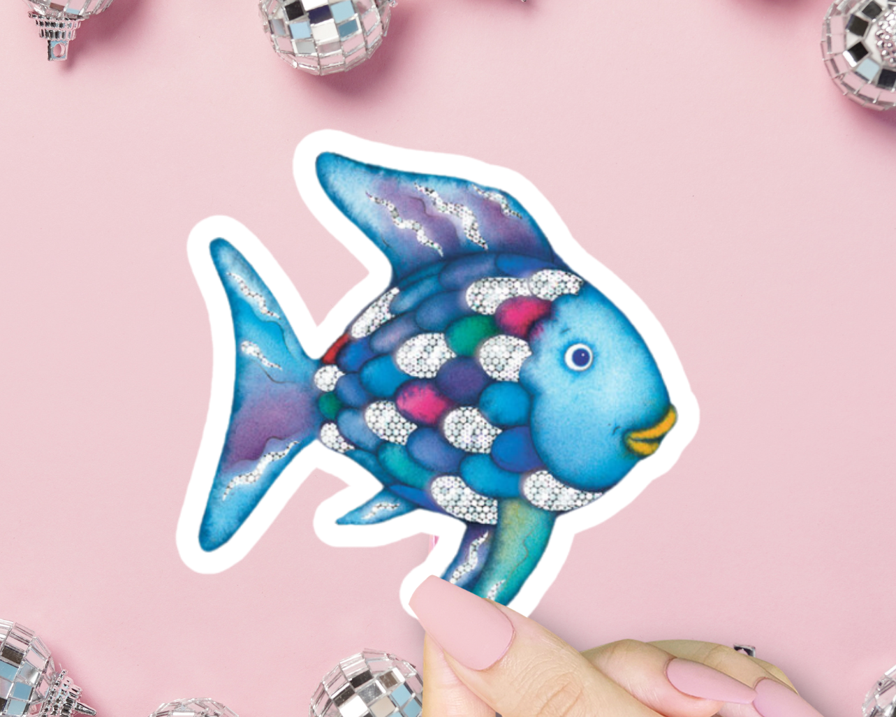 Rainbow Fish Sticker, Throwback Children's Book
