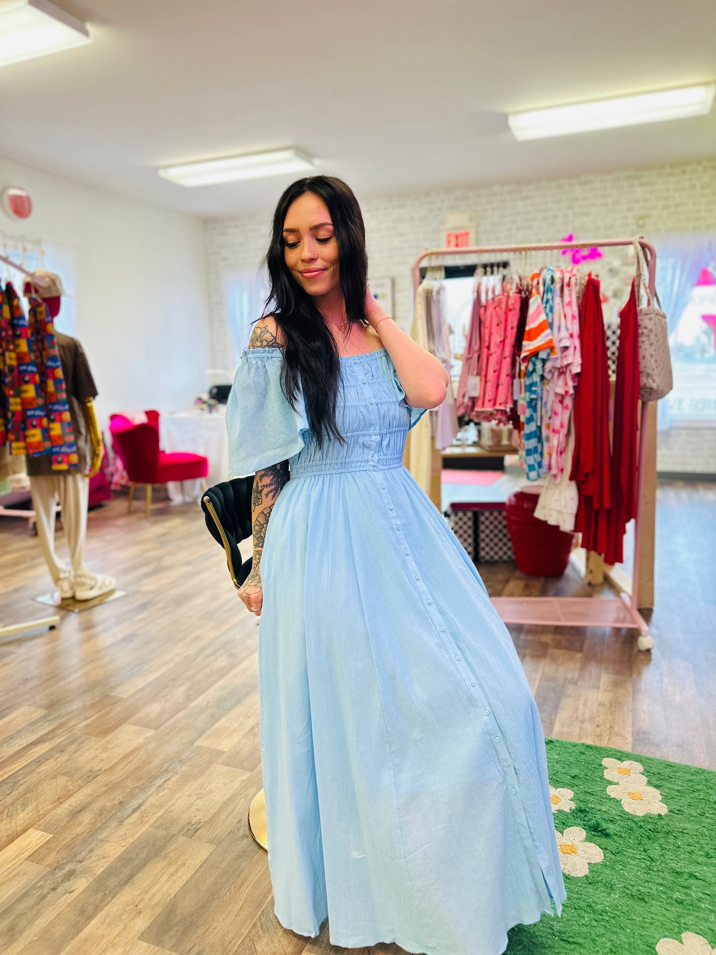 Baby Blues Maxi Dress