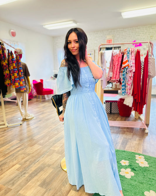 Baby Blues Maxi Dress