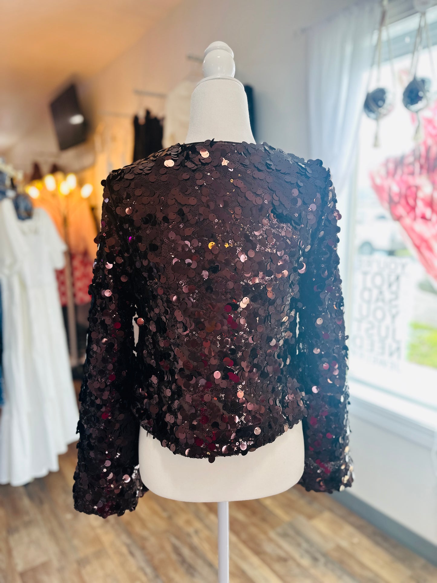 Skies Are Blue | Midnight Muse Velvet Tie Top