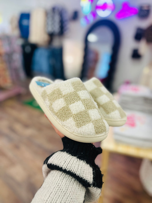 Nude Check Slippers