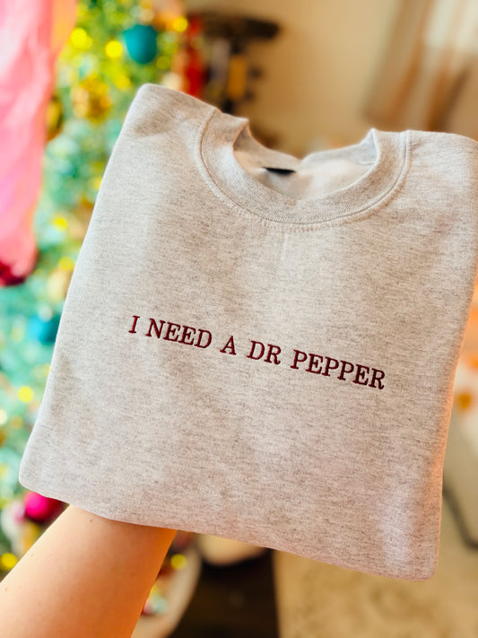 I need a (drink) sweatshirt