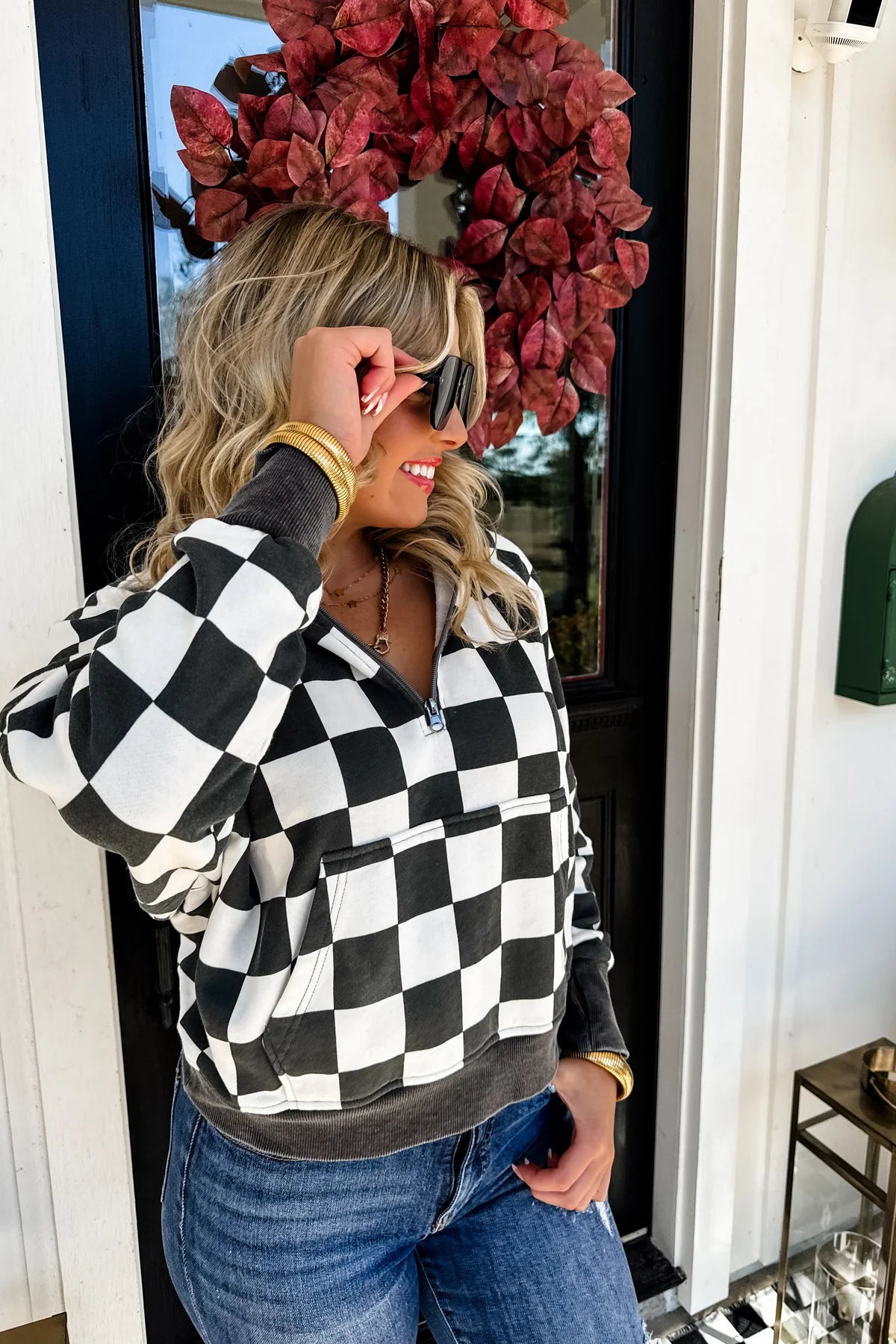 Cozy Checker Hoodie