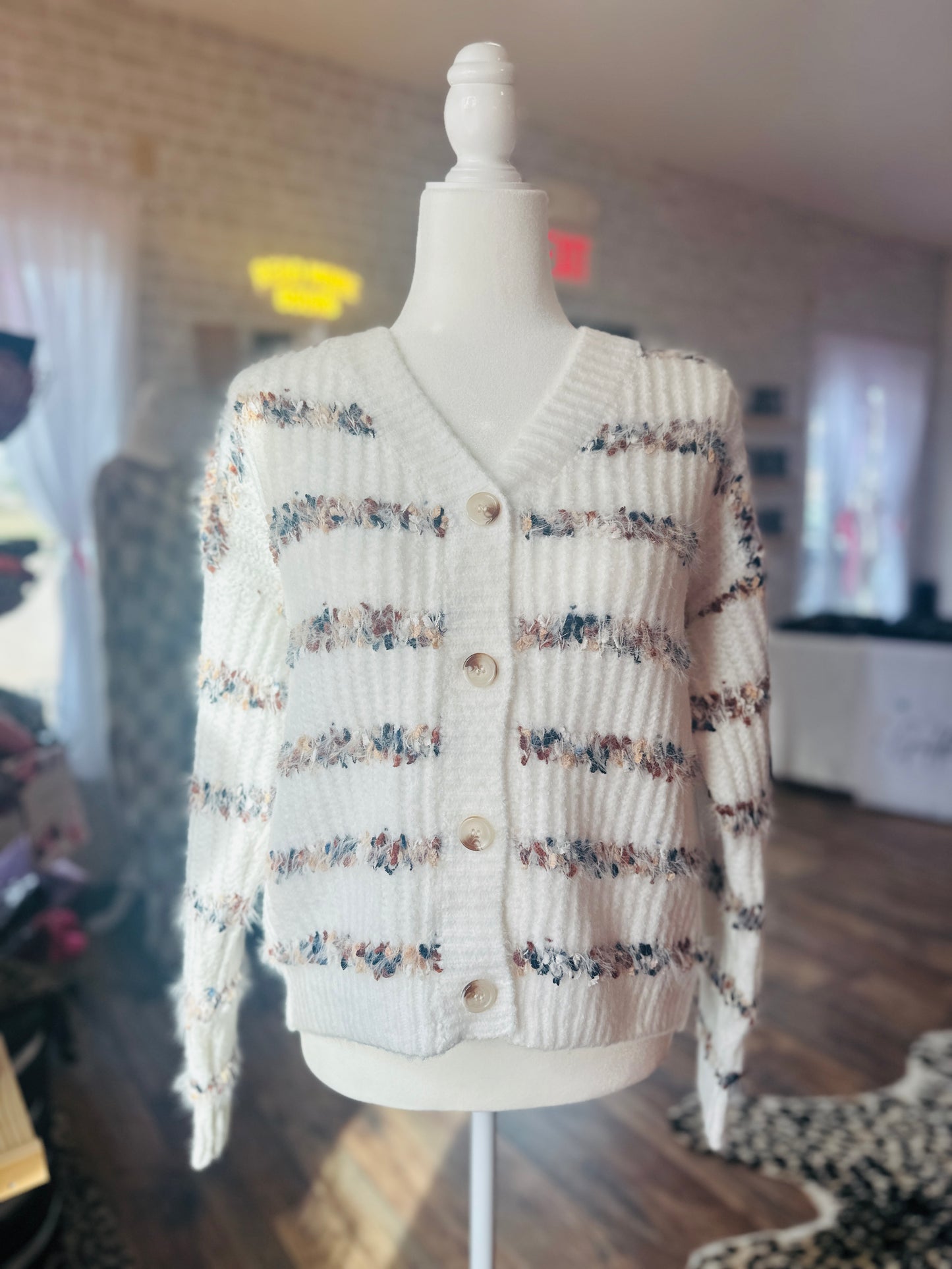 Hem & Thread | Trio Crochet Stripe Sweater