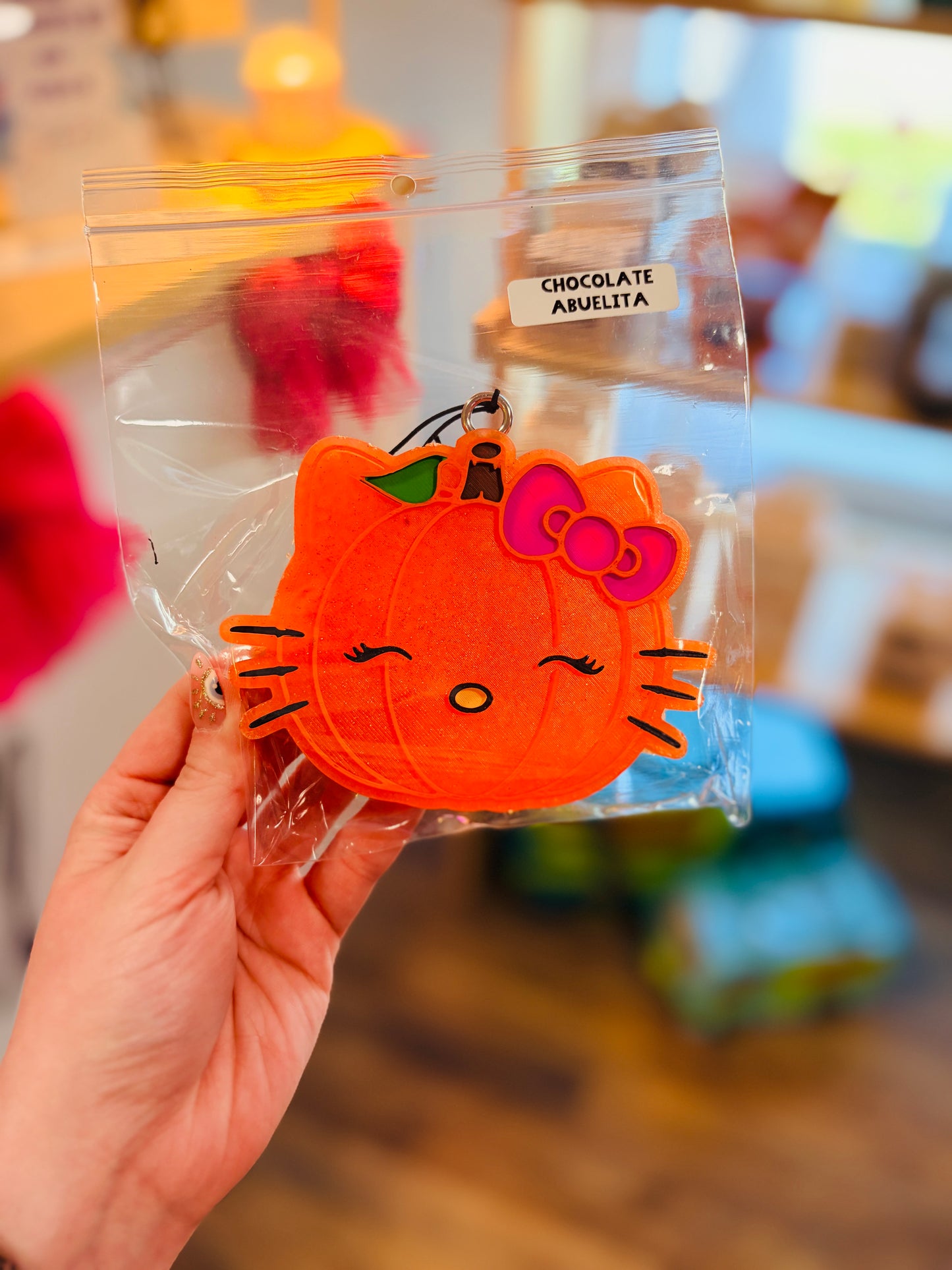 Hello Kitty Pumpkin Head Freshie