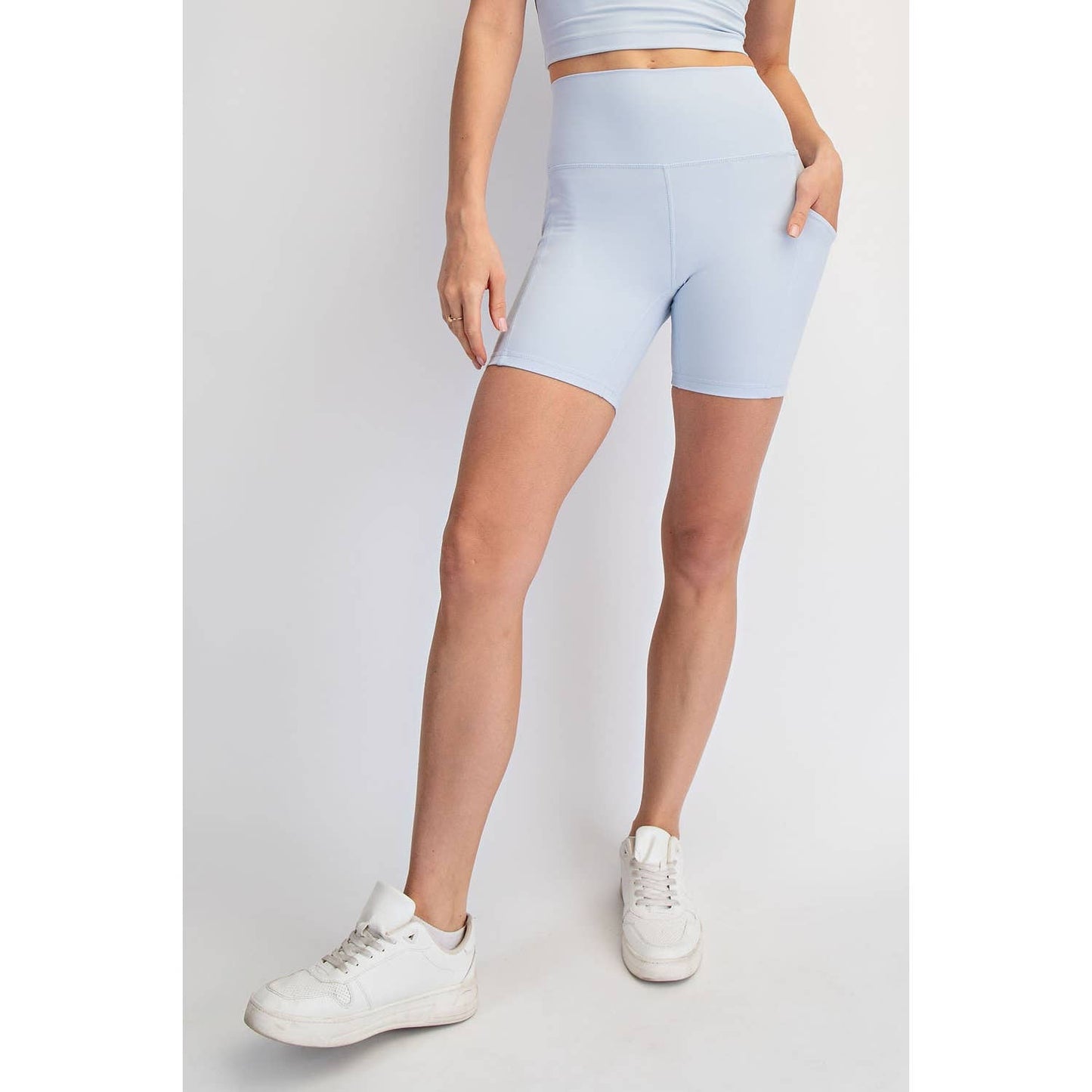 NYLON BUTTER 6IN BIKER SHORTS