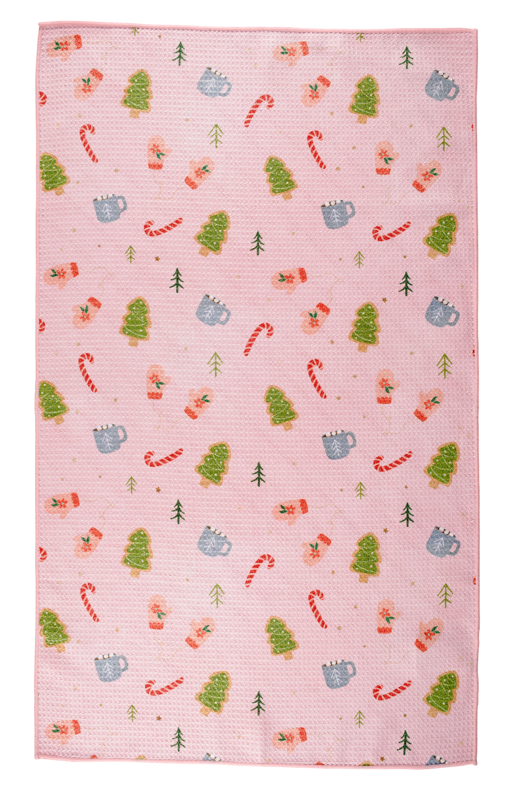 Bloom Towels | Marshmallow Pink Waffle Knit Kitchen Towel