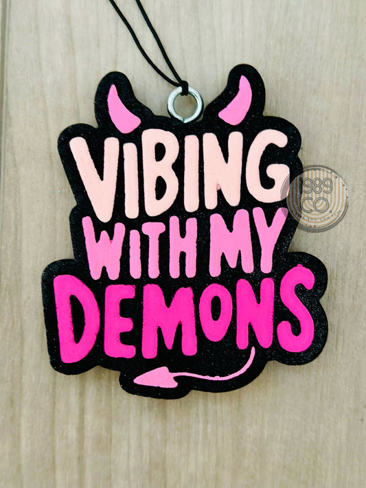 Vibing With My Demons Car Freshie