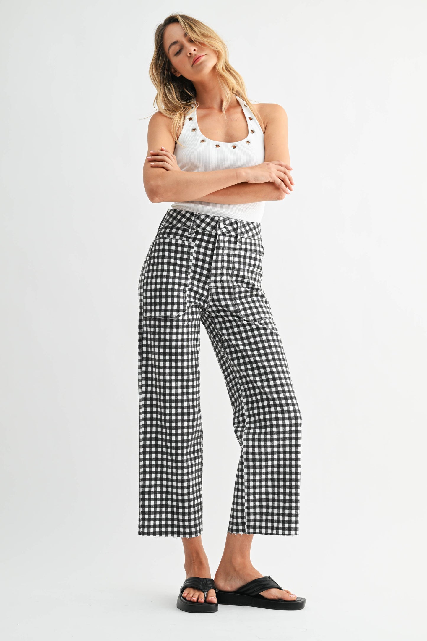 JBD | Gingam Girl Utility Pant
