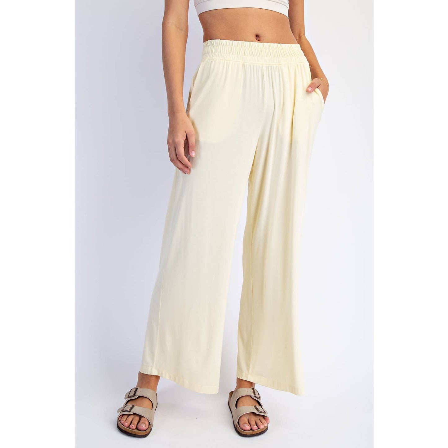 Rae Mode | Modal Wide Leg Cropped Pant