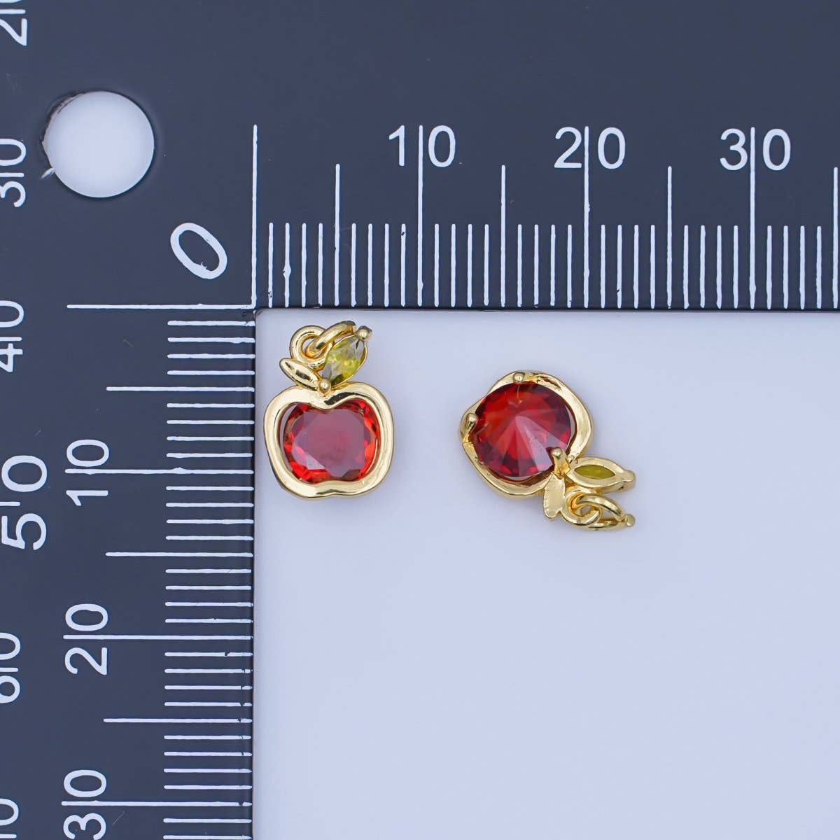 Red Apple Fruit Charm