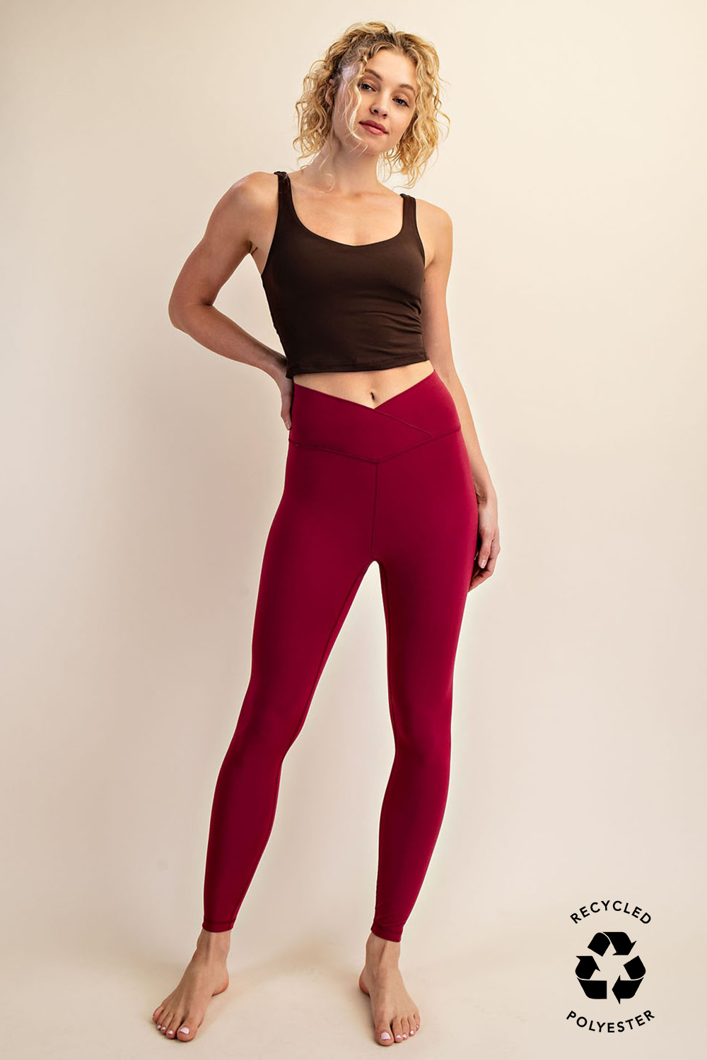 PLUS SIZE V WAIST FULL LENGTH LEGGINGS