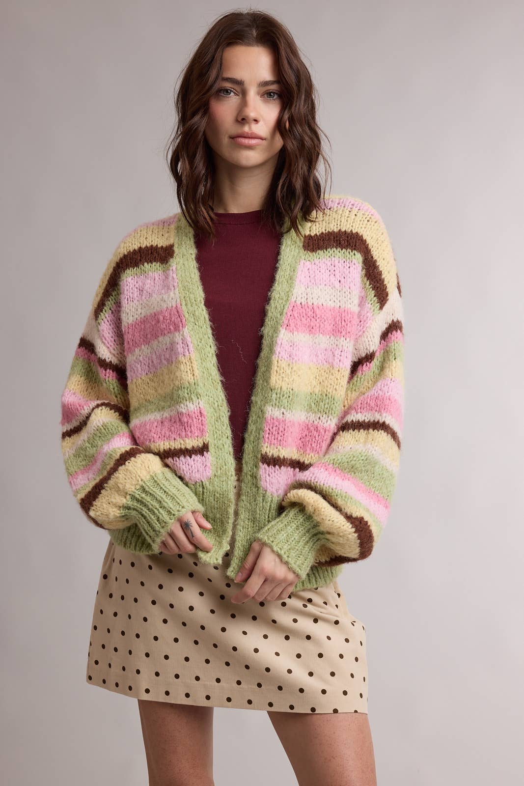 Y2K-esque Stripey Cardi