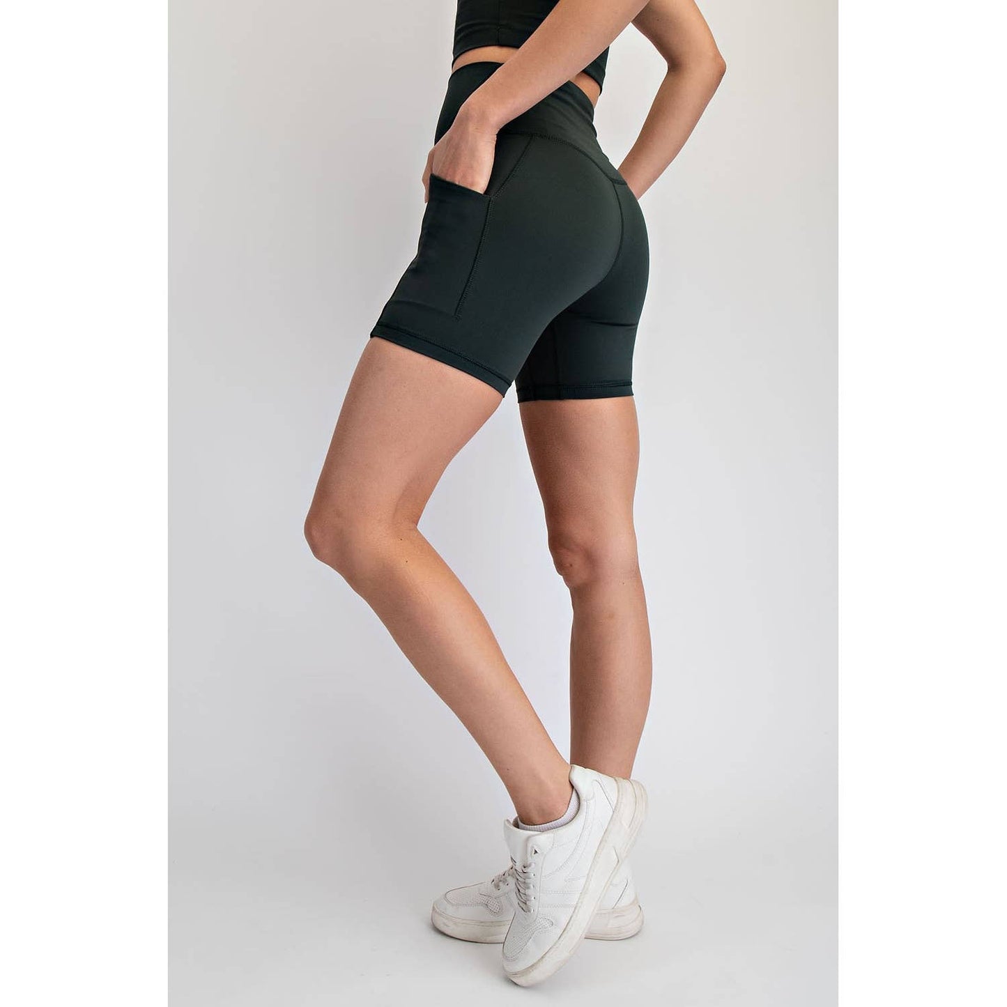 NYLON BUTTER 6IN BIKER SHORTS