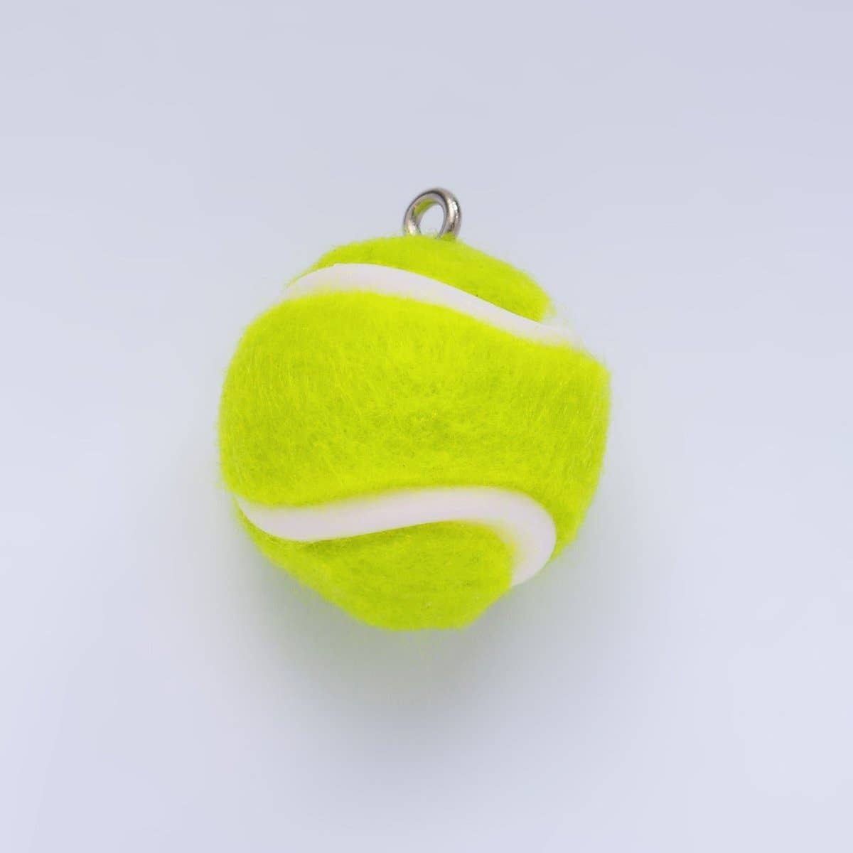 Green Tennis Ball Fuzzy 3D Charm