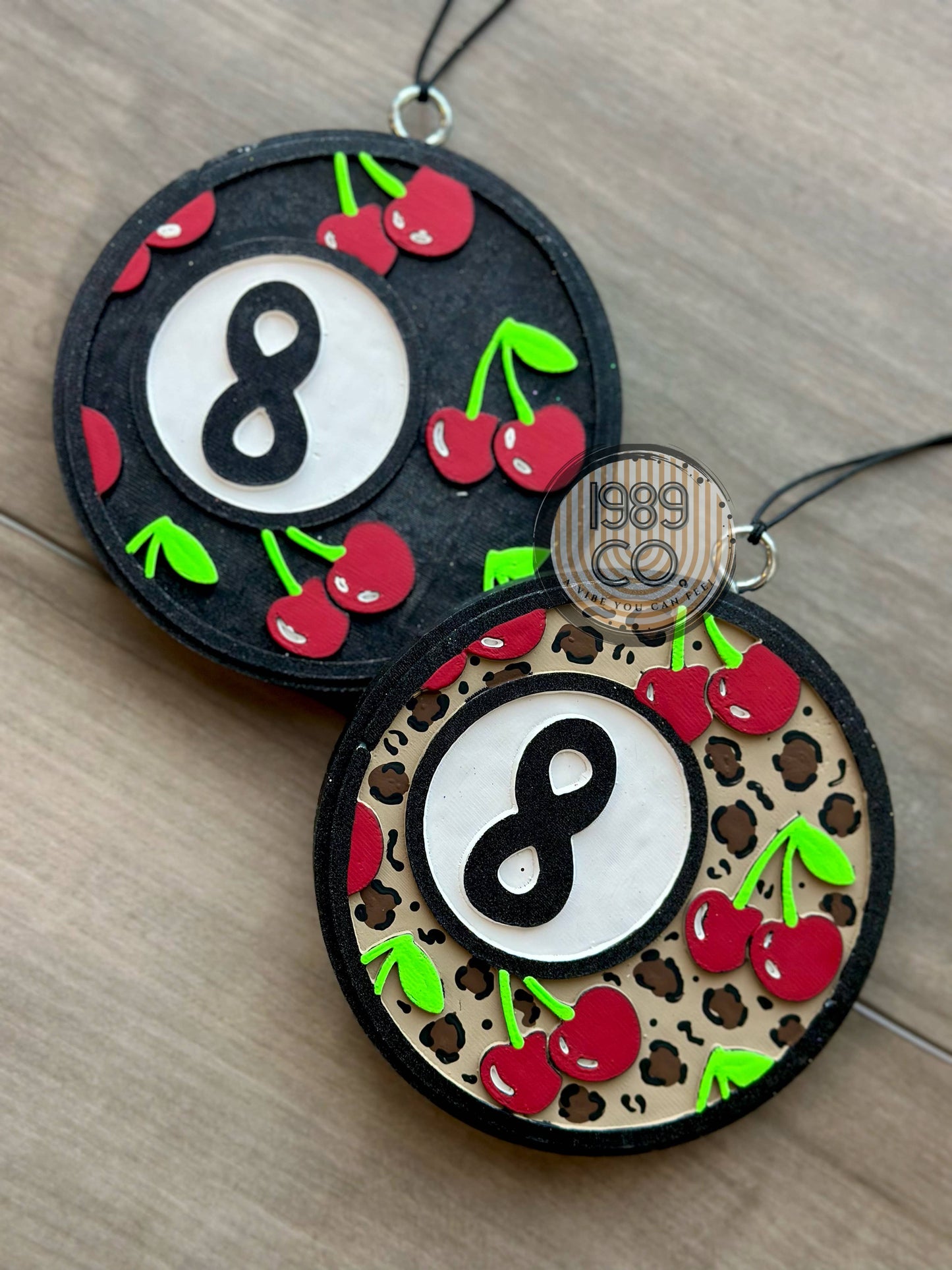 8 Ball Cherries Car Freshie