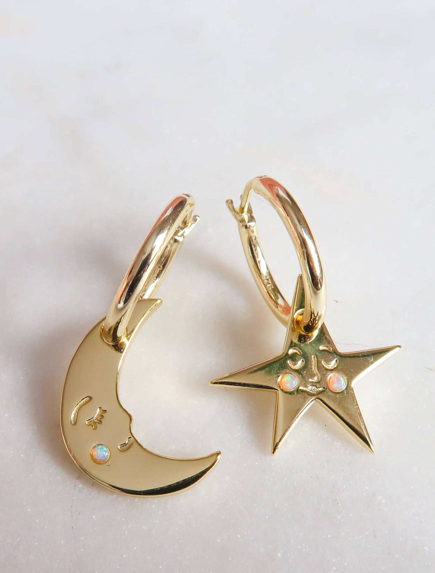 You are my Moonlit Secret Moon Hoop Earrings