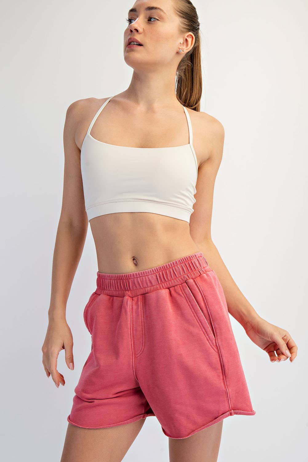MINERAL WASHED TERRY SHORT