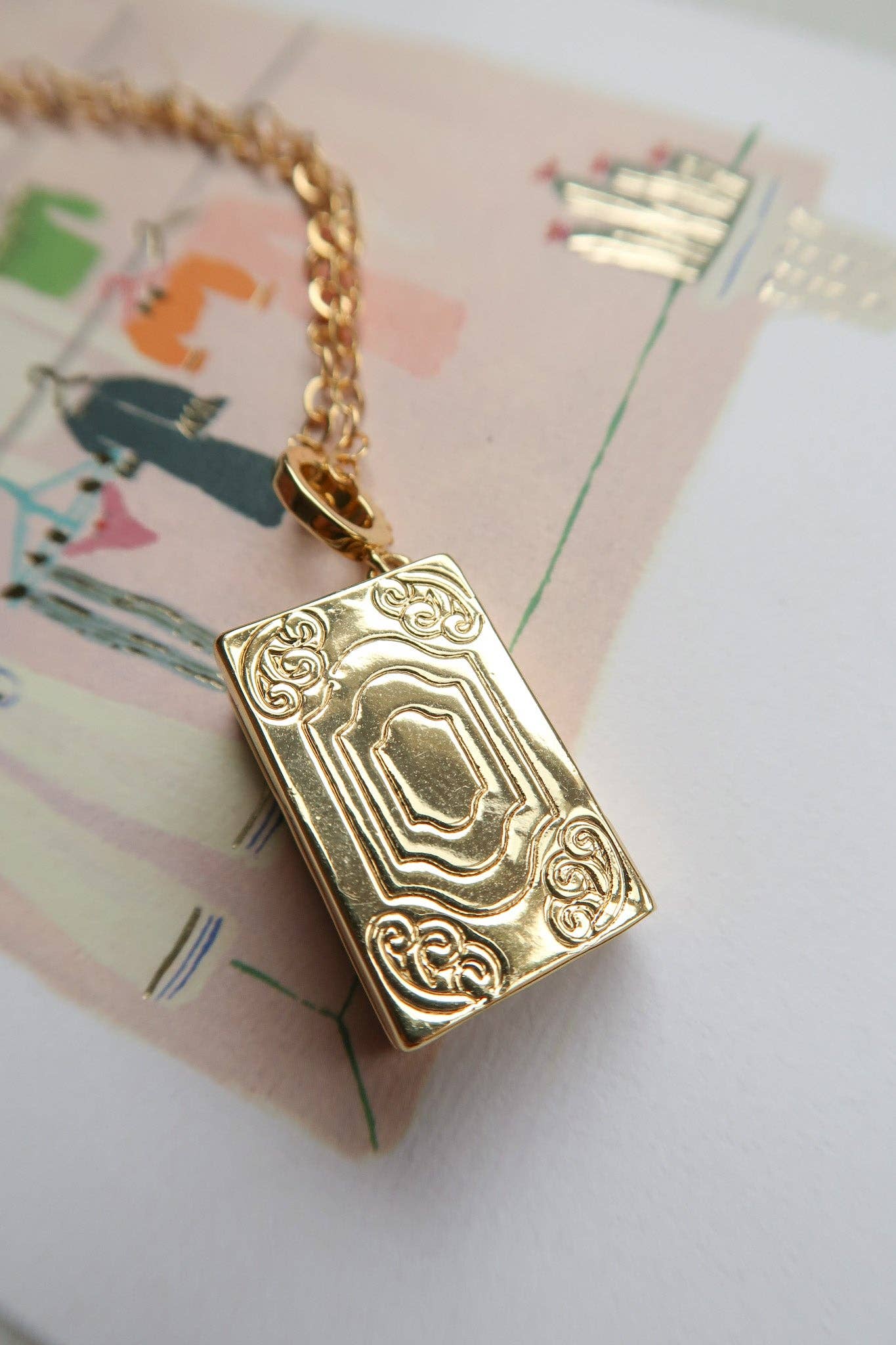 To the Stars Who Listen Book Locket Necklace