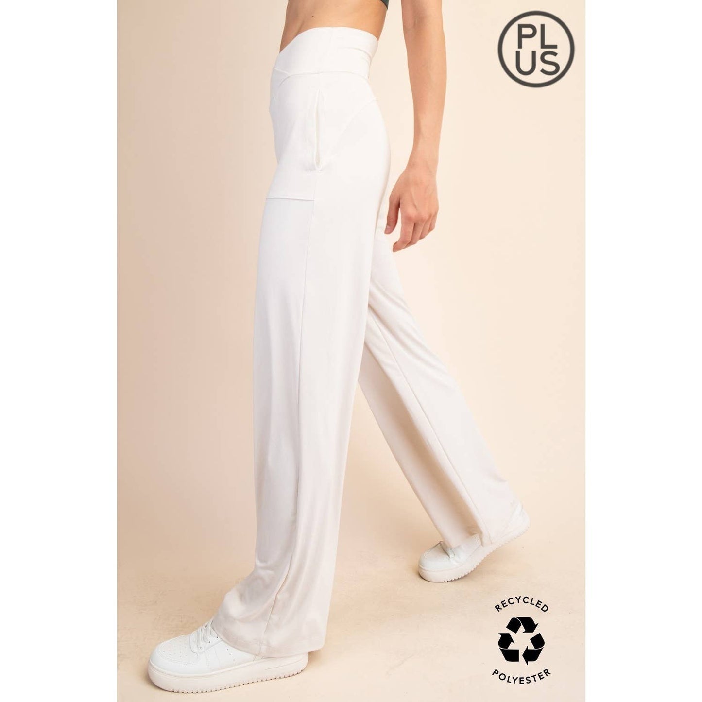 Rae Mode | Plus V Waist Butter Wide Leg Pant