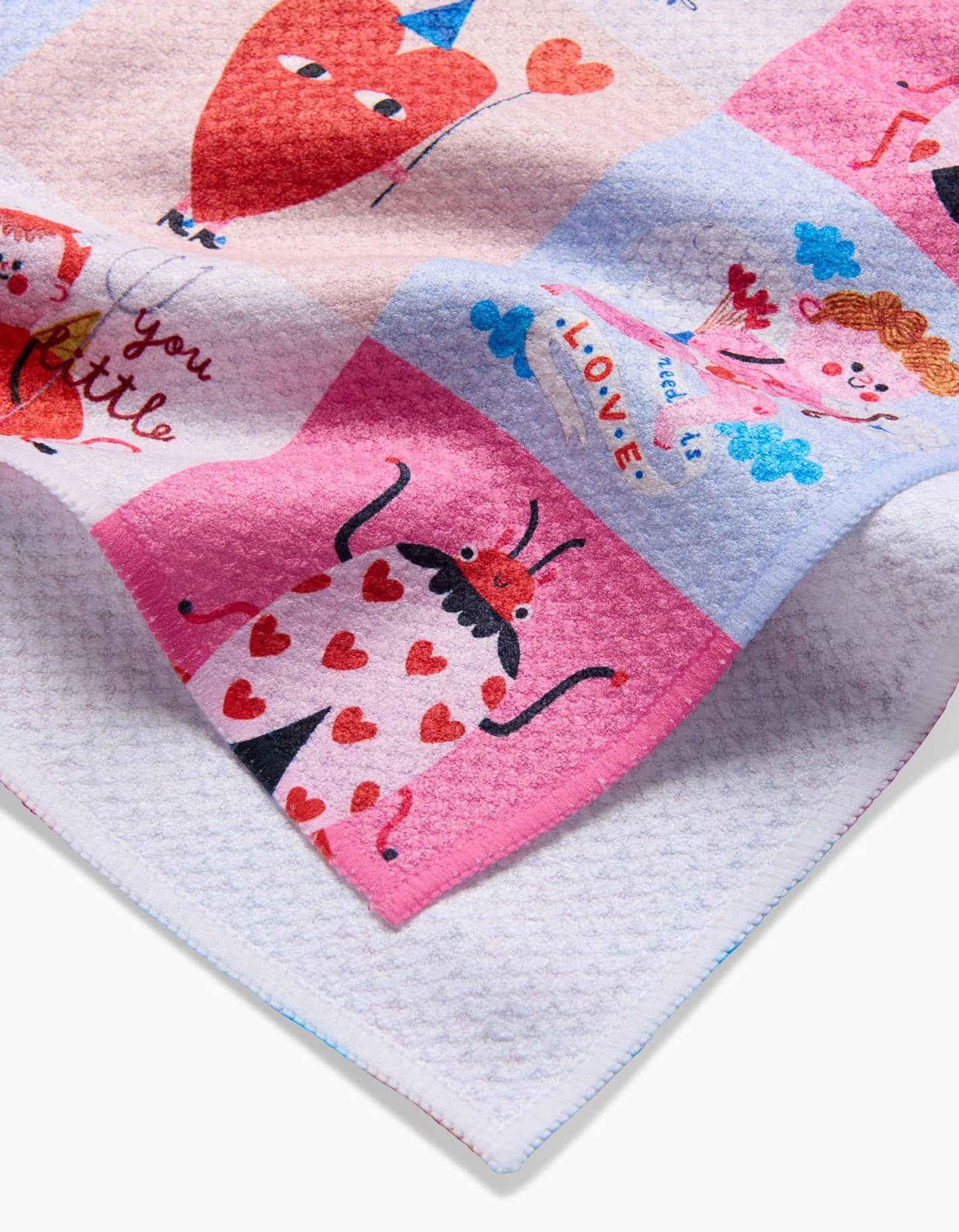 Love Squares Tea Towel