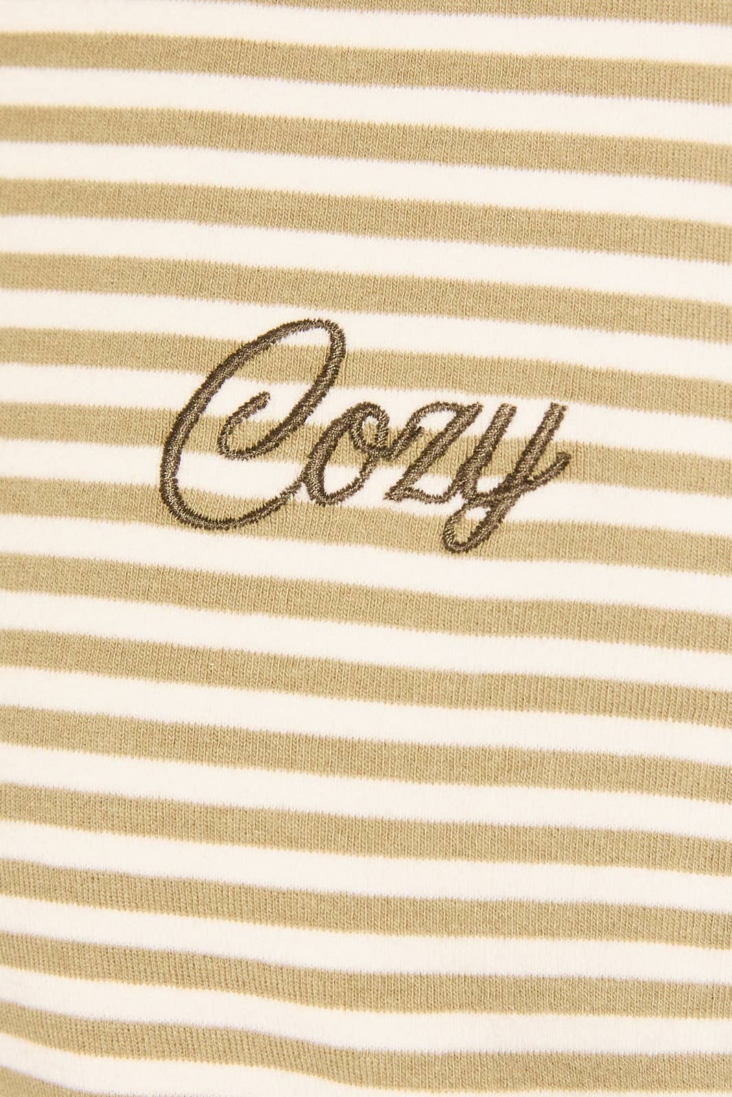 Cozy Olive Stripe Set (TOP)