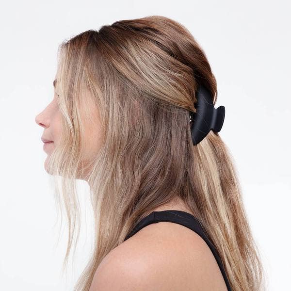 Kitsch | Recycled Plastic Medium Claw Clips 2pc - Black & Tort