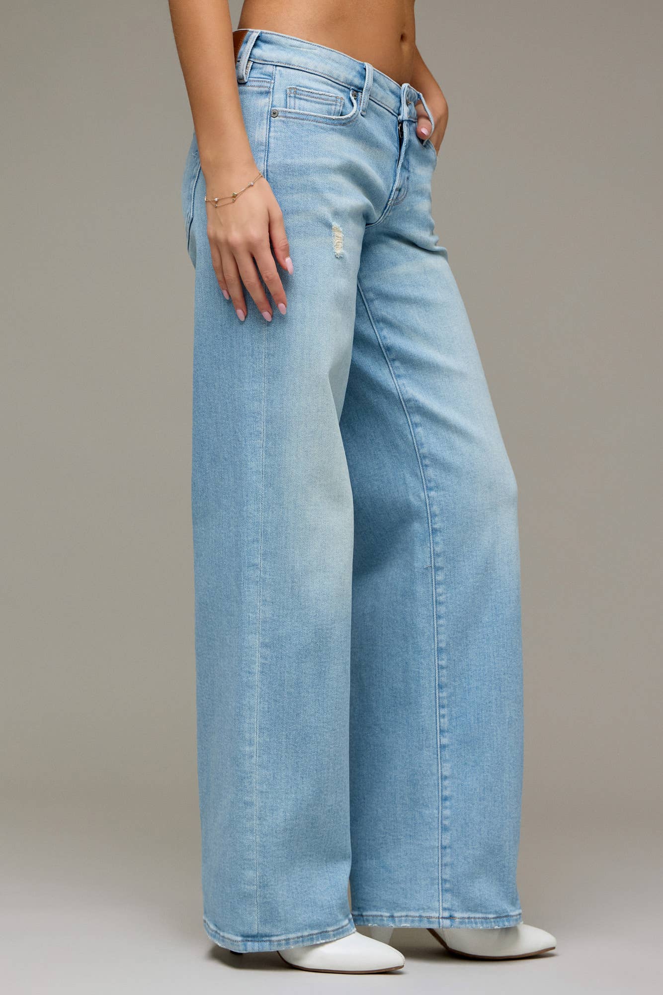 Light Wash Low Rise 32" Inseam Dad Jean