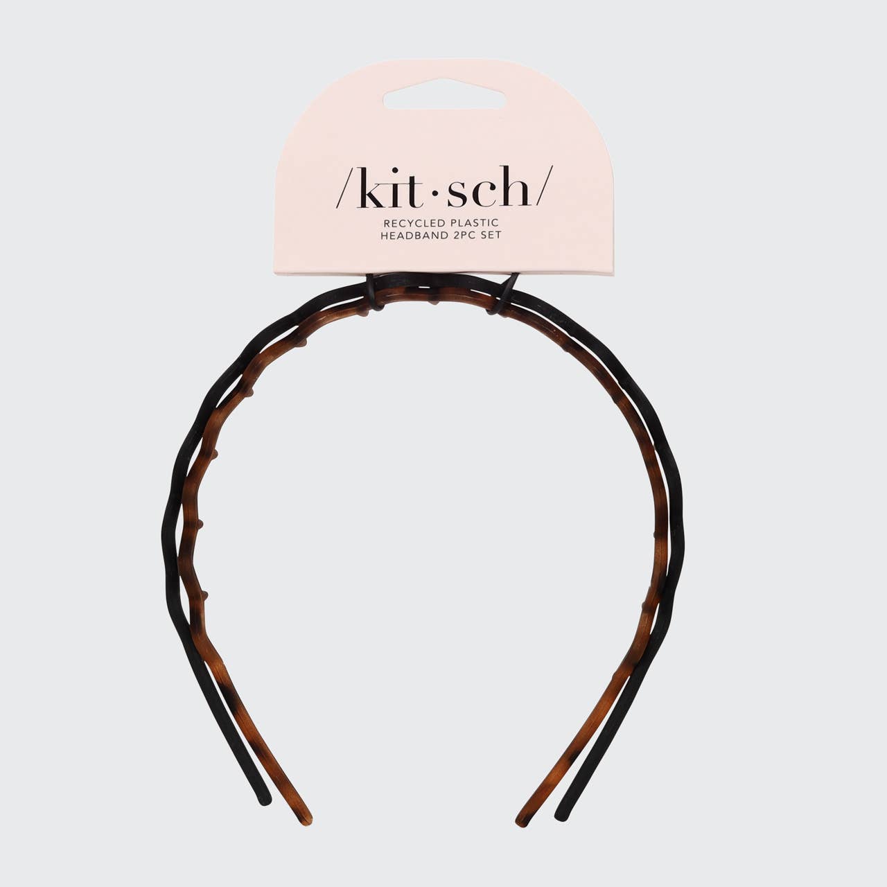 Kitsch | Zig Zag Headband 2pc - Black & Tort