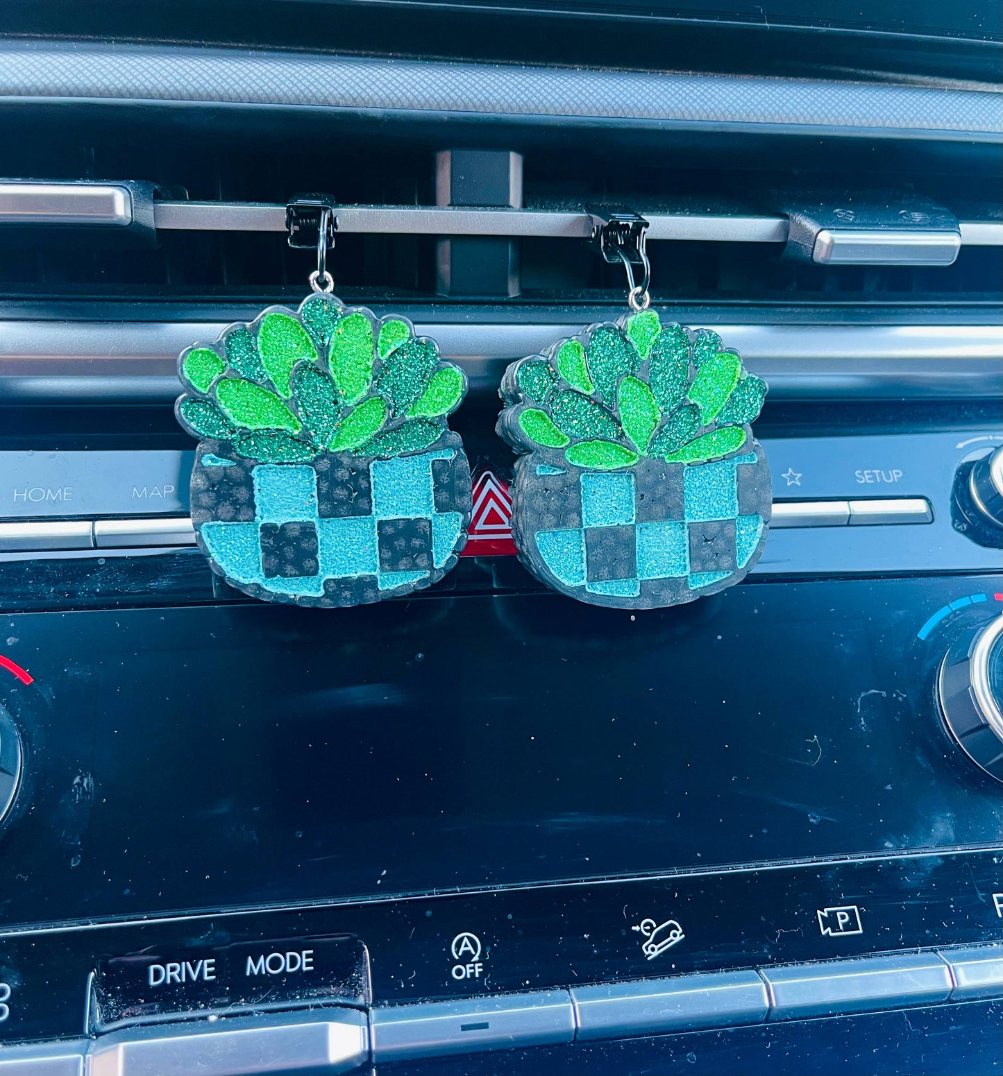 Succulent Plant Vent Car Freshie Set of 2 