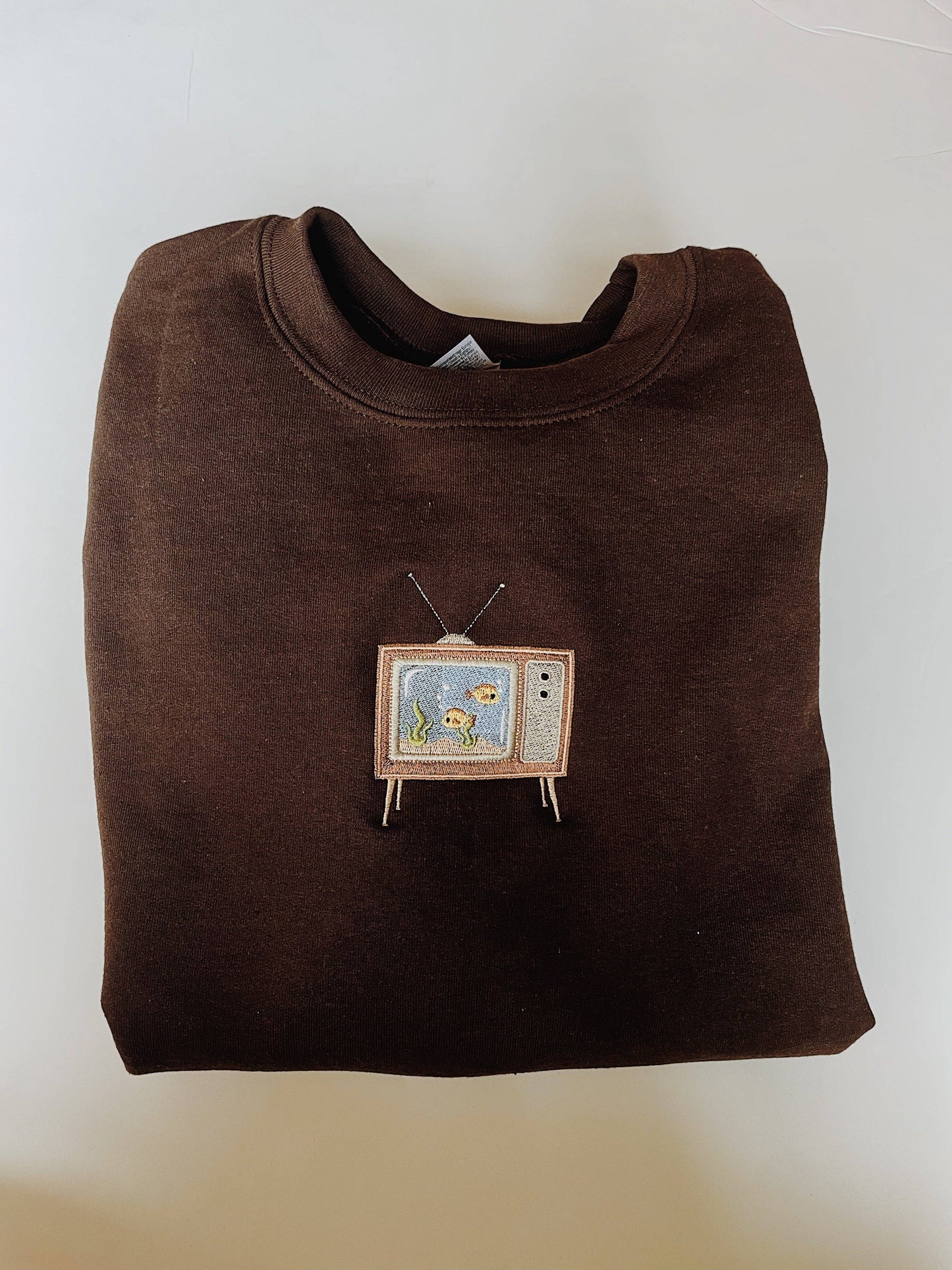 Aquarium TV Embroidered Sweatshirt