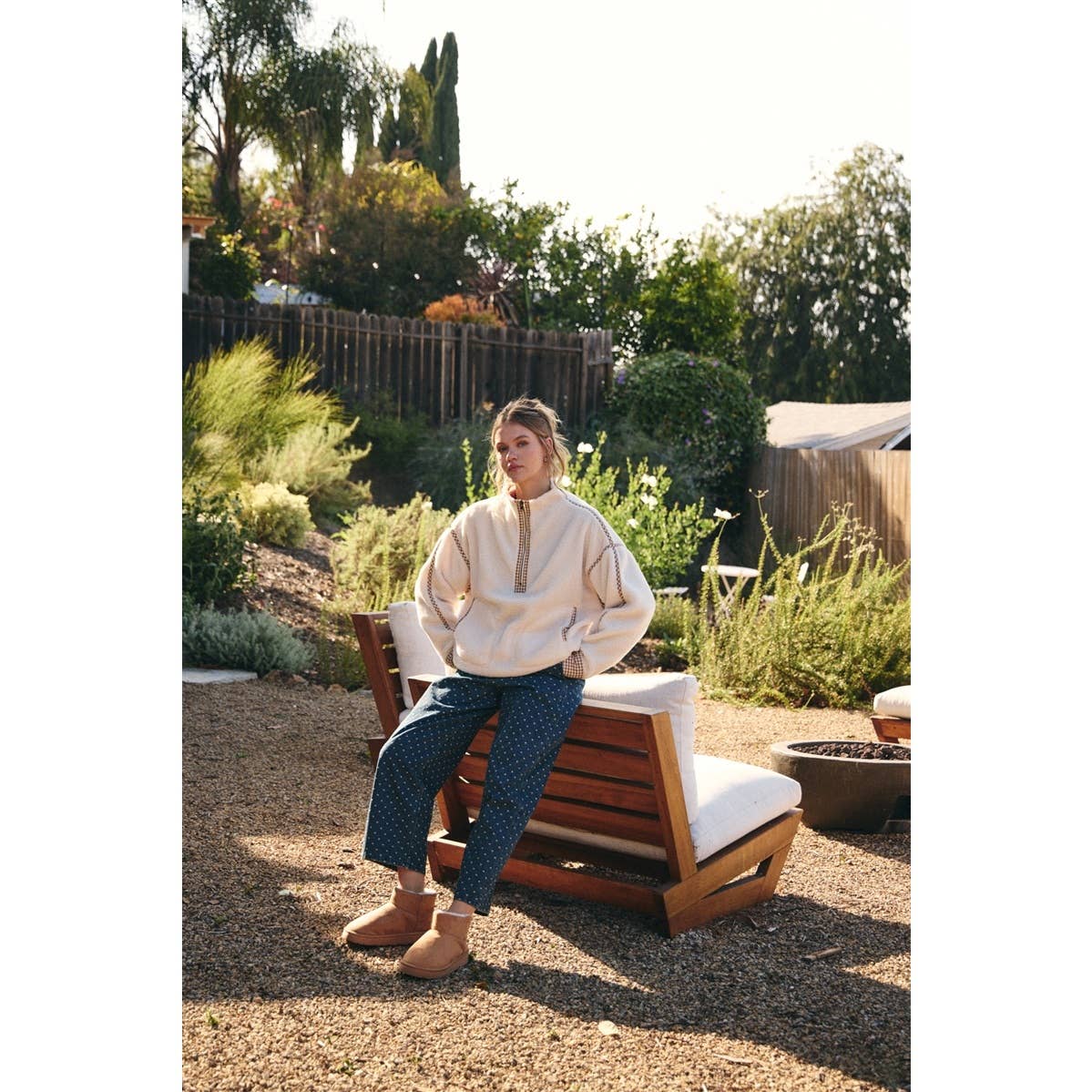 Cozy Gingham Sherpa