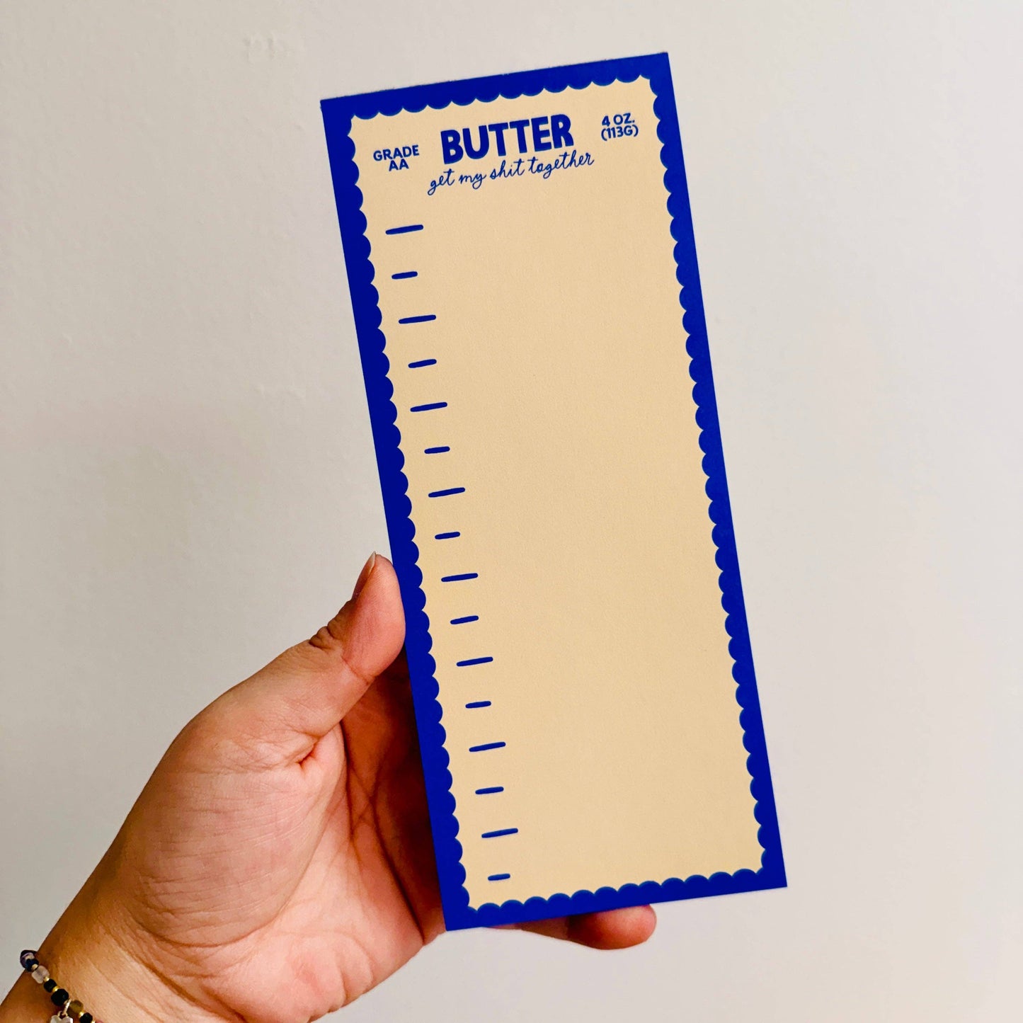 3.5x8.5 Notepad, Butter Get My Stuff Together