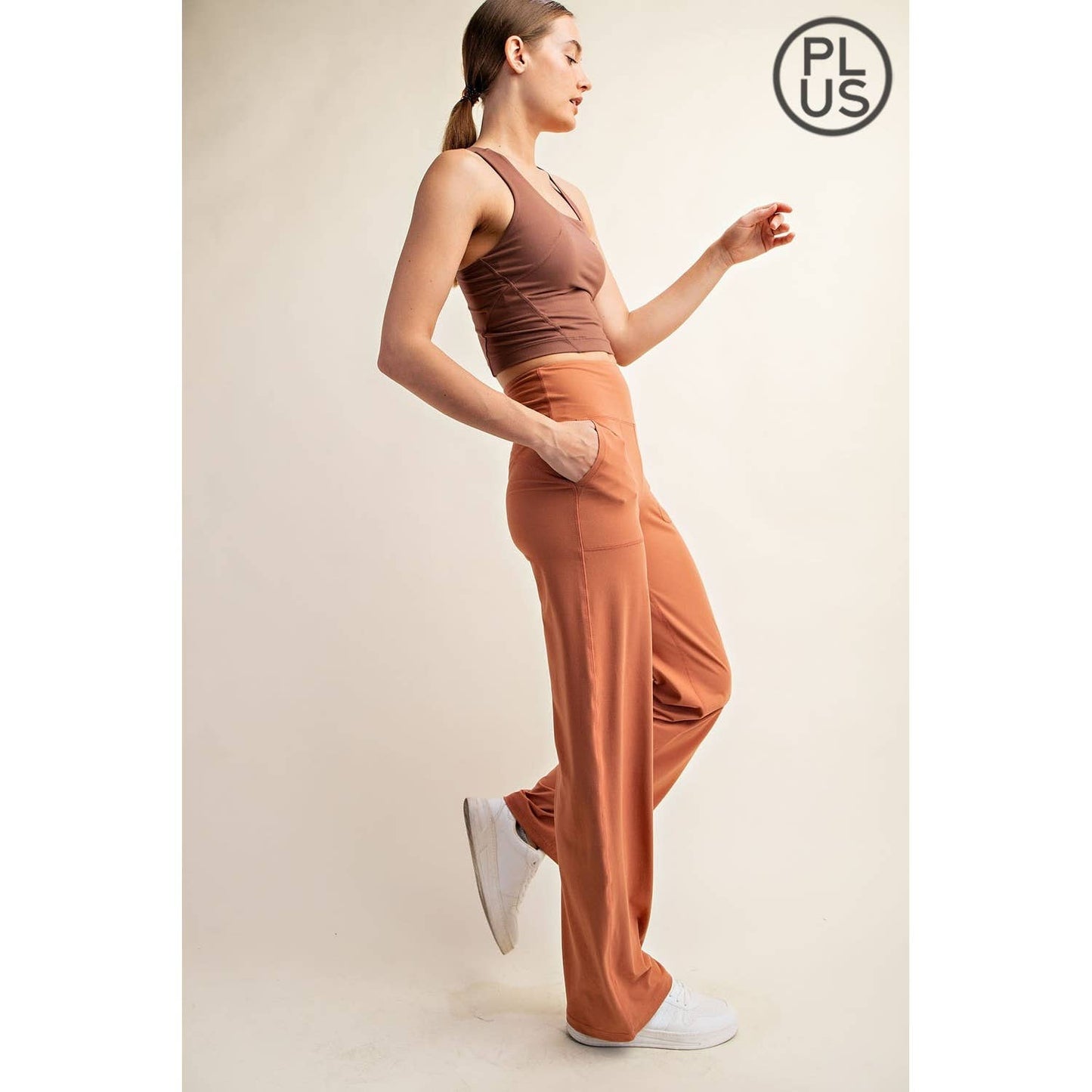 PLUS BUTTER SOFT STRAIGHT CASUAL YOGA PANTS