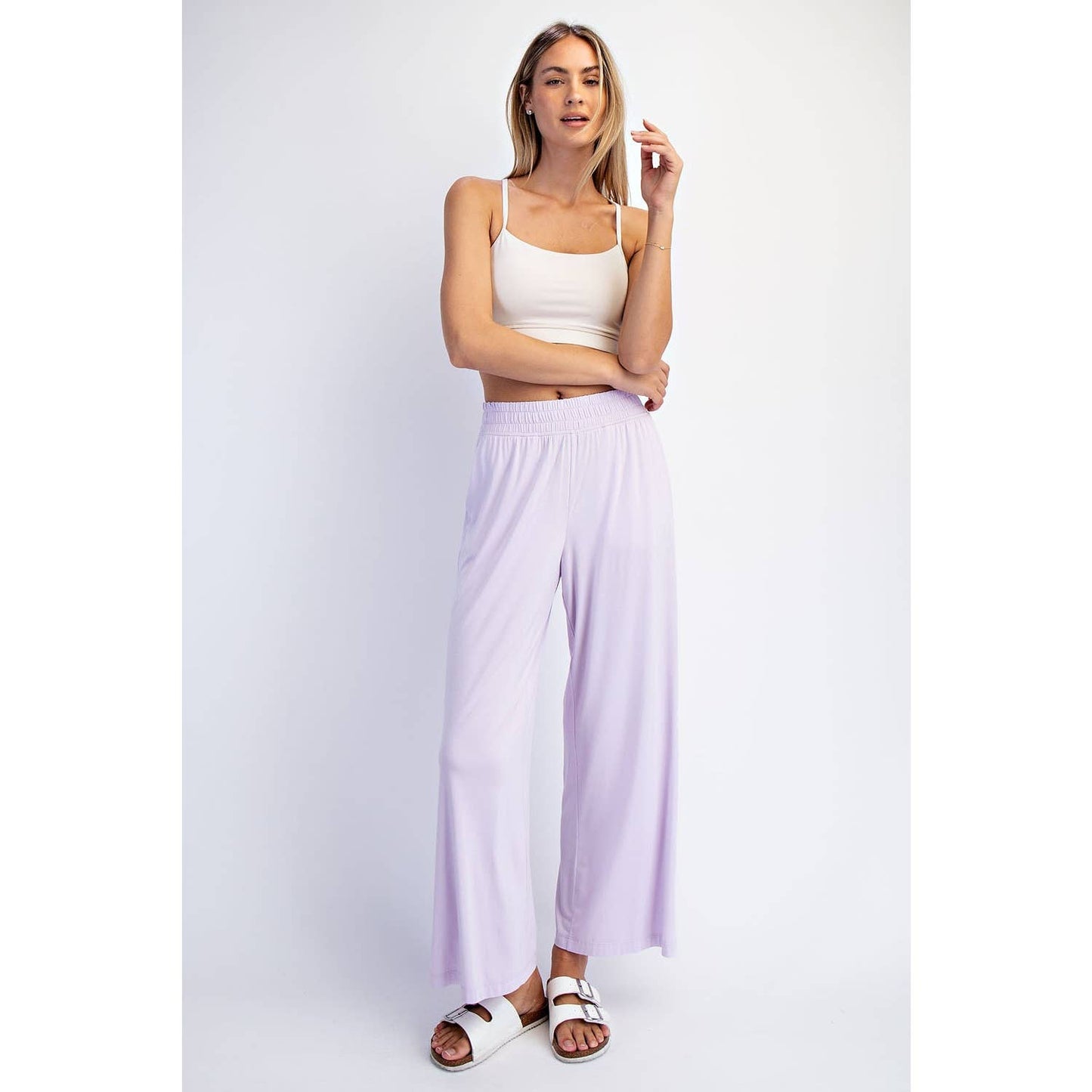 Rae Mode | Modal Wide Leg Cropped Pant