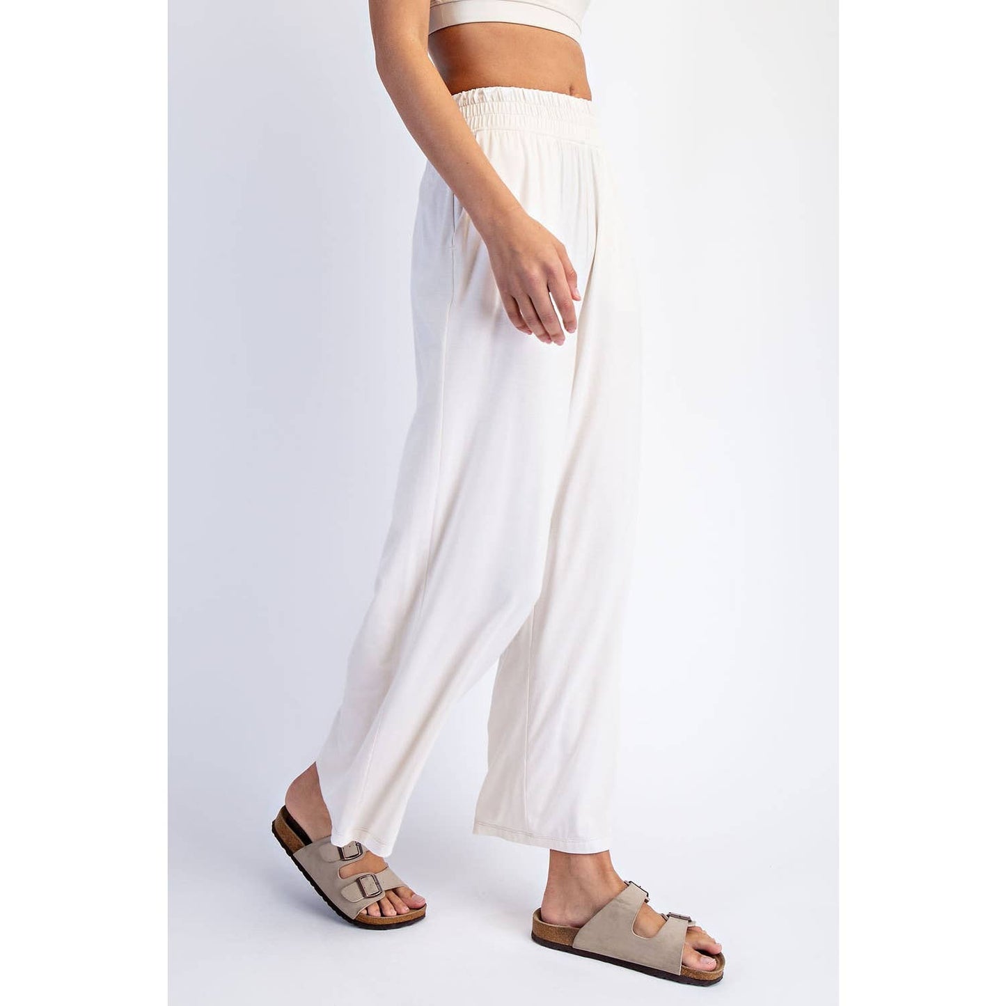 Rae Mode | Modal Wide Leg Cropped Pant