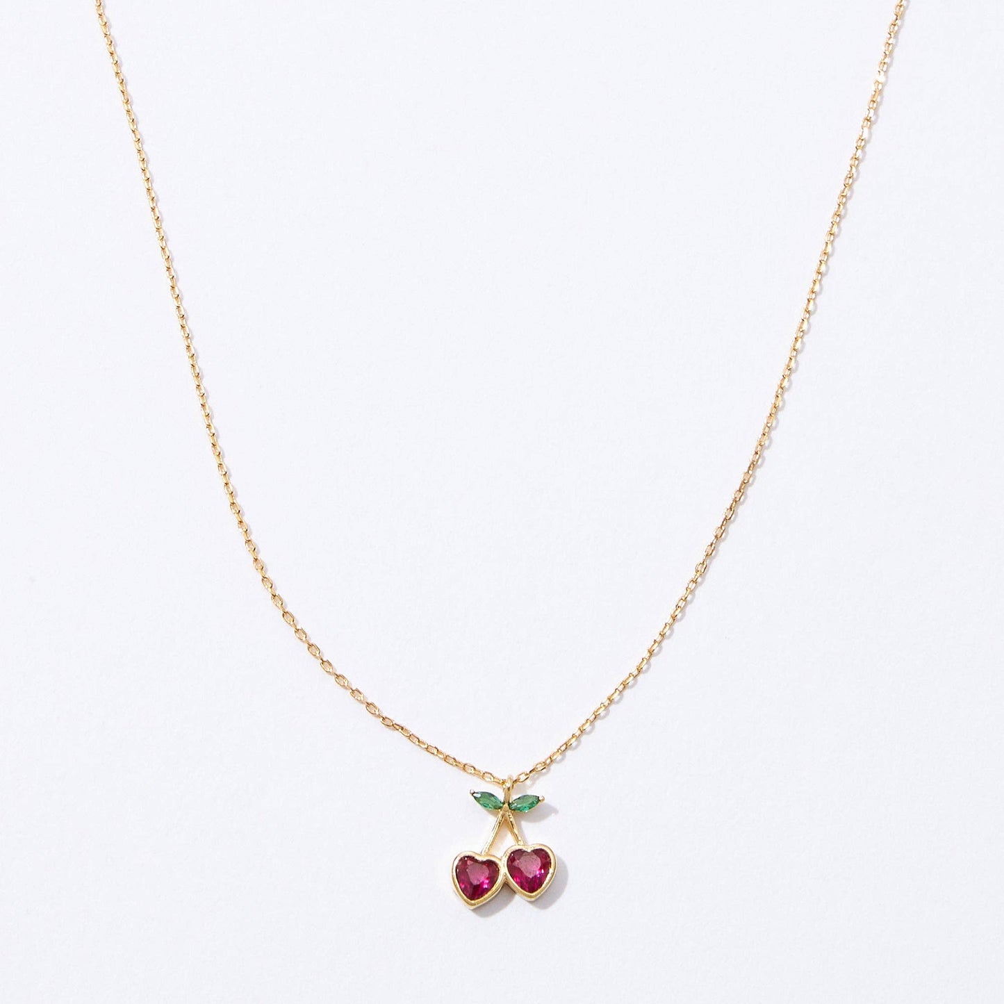Gold Cherry Necklace