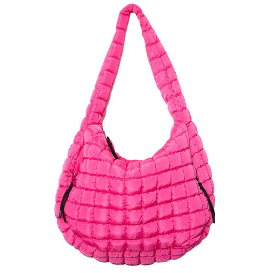 Hot Pink Easter Hobo Tote Bag