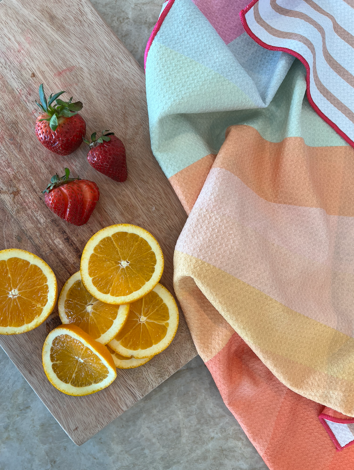 Bloom Towels | California Sunset Waffle Knit Kitchen Towel