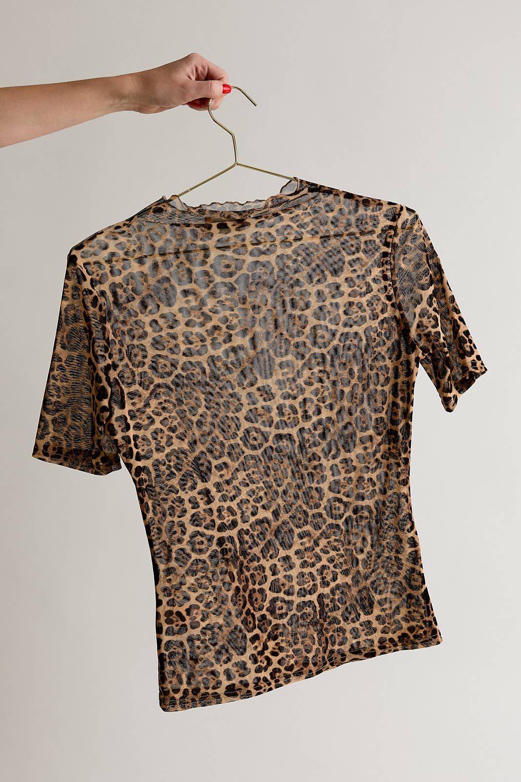 Sunday Edition | Cheetah Mock Neck Mesh Top