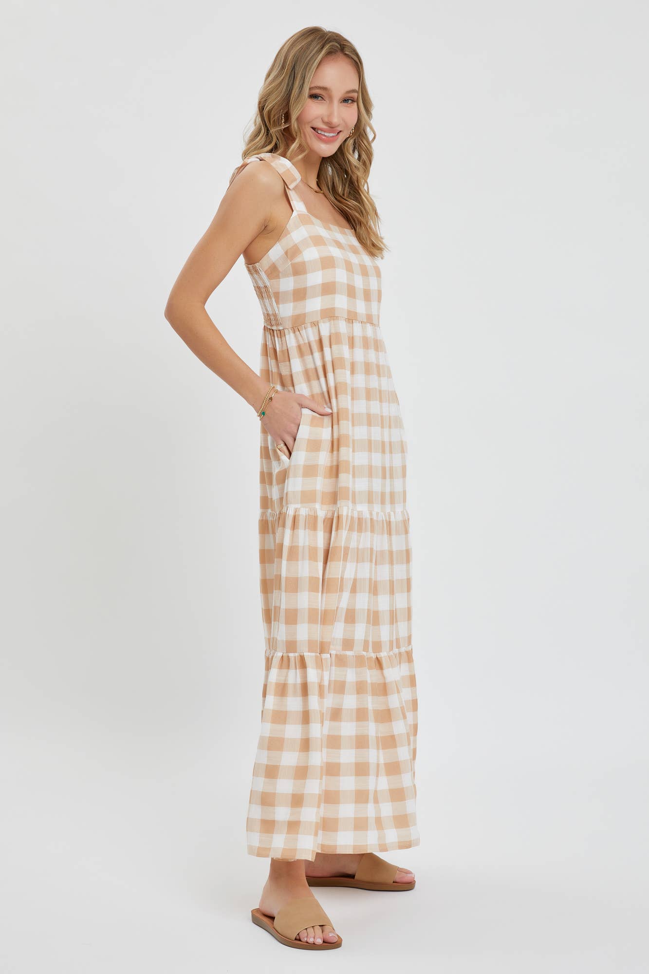 MAXI DRESS IN TIERED