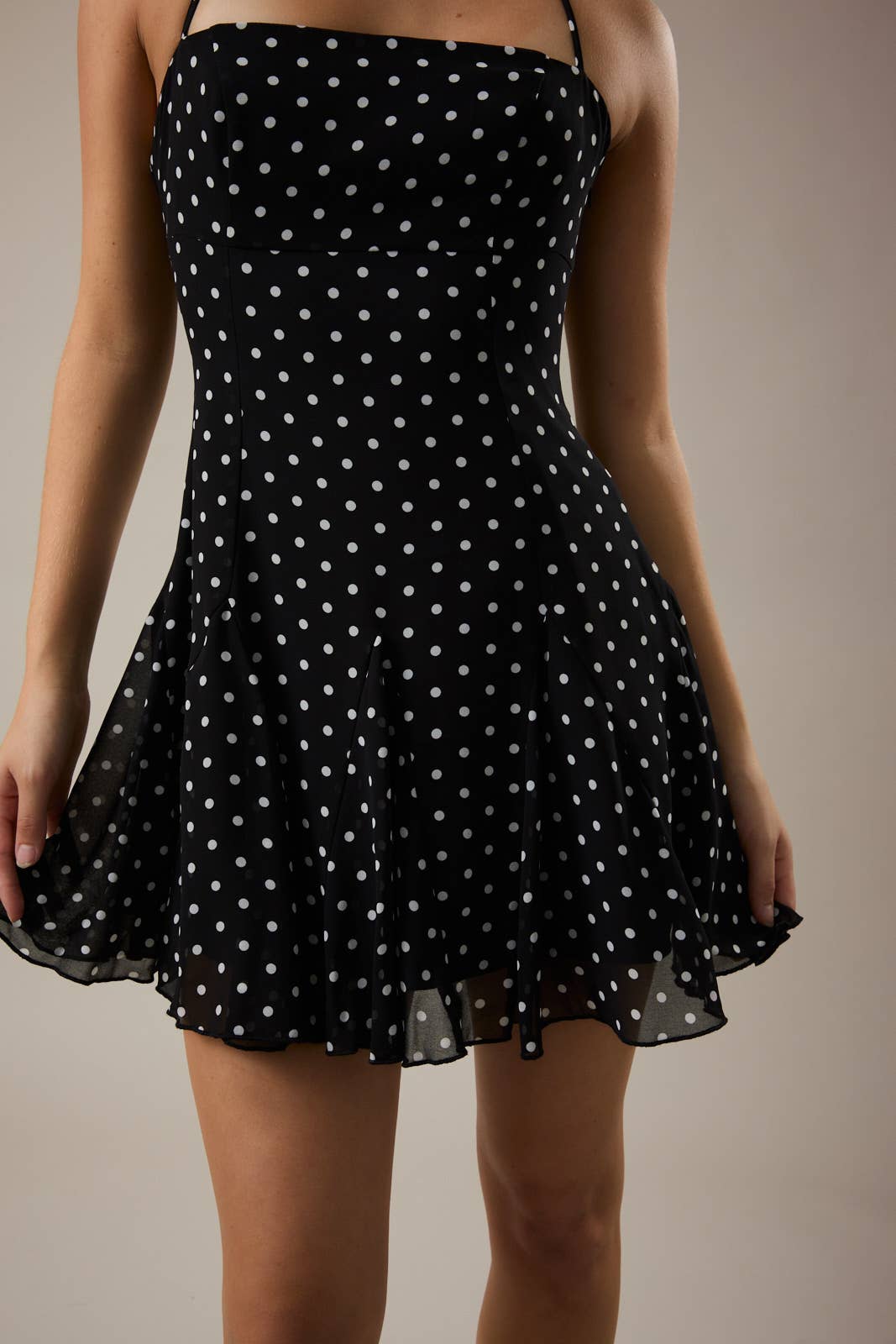 Le Lis | Polka Dot Halter Dress