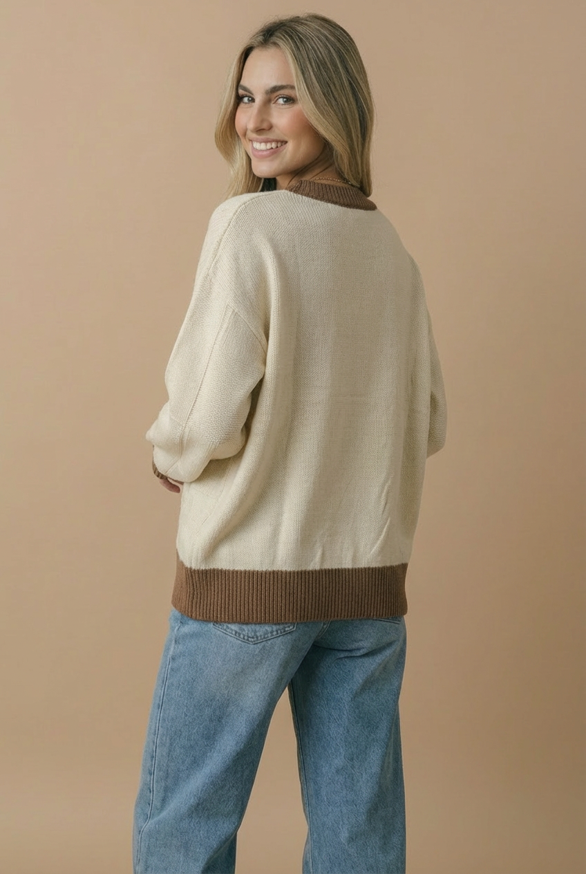 Floral Embroidered Knit Top